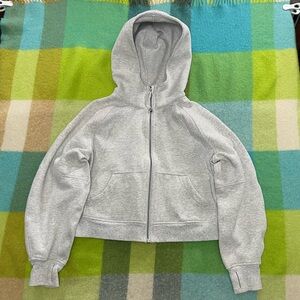 Lululemon Scuba Heather Gray Full Zip Hoodie